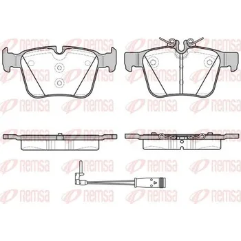 Brzdová destička Sada brzdových destiček, kotoučová brzda REMSA 1516.21