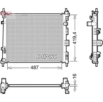 Chladič motoru Chladič, chlazení motoru DENSO DRM46069