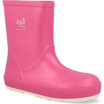 Chlapecké holínky Barefoot dětské holínky Igor - Yogi Nautico fuchsiové Velikost: 29