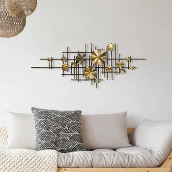 Nástěnná kovová dekorace Mihrimah vícebarevná