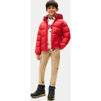 Dámská bunda Tommy Hilfiger Vatovaná bunda Essential KB0KB10091 D Červená Regular Fit 16Y