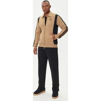 Dámská mikina adidas Mikina adicolor Panel JY1427 Béžová Regular Fit L