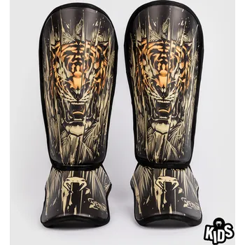Chránič holeně pro bojový sport Dětské Chrániče holení VENUM Tiger - černo/oranžové - VENUM-05381-117 Velikosti: M