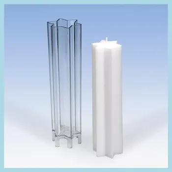 Výroba svíčky Polykarbonátová forma Šesticípá hvězda (Forma na výrobu svíček)