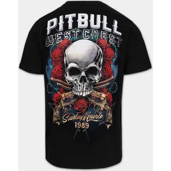 PitBull West Coast Triko SANTA MUERTE - černé - PWC_PTSANTAMUERTE_BLK Velikosti: XXL