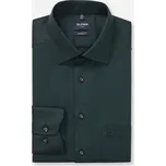 Olymp Luxor Modern Fit společenská košile s prodlouženým rukávem 126089 49 Zelená 45