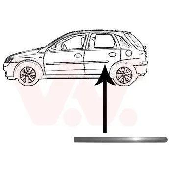 Lišta karosérie Ozdobná / ochranná lišta, dveře AGB 55560041