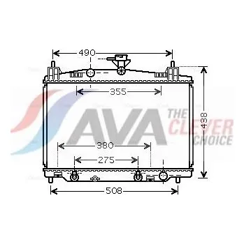 Chladič motoru Chladič, chlazení motoru AVA MZ2212