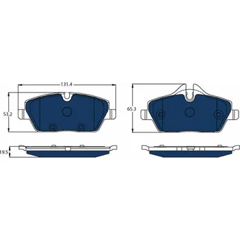 Brzdová destička Sada brzdových destiček, kotoučová brzda TRW GDB2038BTE