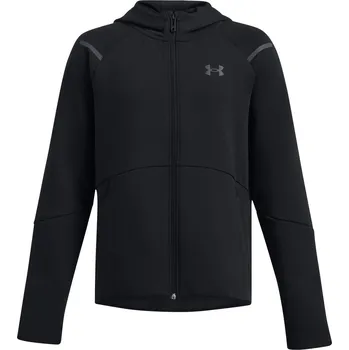 Chlapecká mikina Dětská rozepínací mikina Under Armour B UNSTOPPABLE FLEECE FZ černá 1386687-001 - YL | UK 9,5 | US 10,5