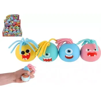 Dětský míč Teddies Antistresový míček s obličejem 6 cm