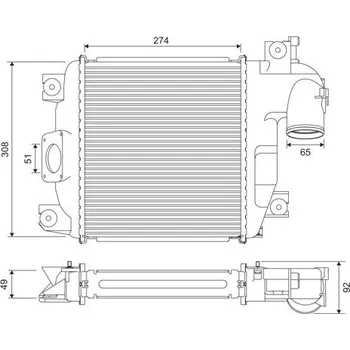 Chladič motoru Chladič turba VALEO 818321