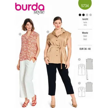 Nit Tištěný střih košile bez rukávu, propínací halenka