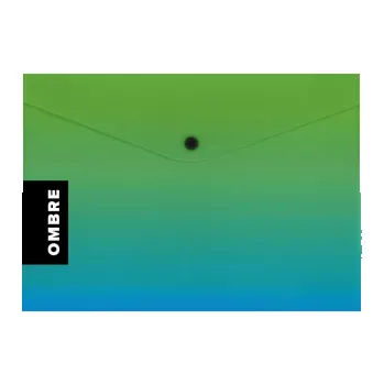 Obálka Desky s drukem A5 OMBRE - zelená