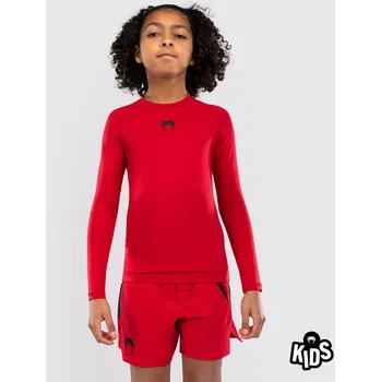 Rashguard Dětský Rashguard VENUM Contender Dl. rukáv - červený - VENUM-05609-003 Velikosti: 14let