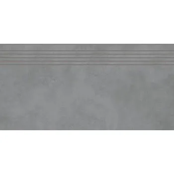 Dlažba Rako Extra DCPSR724 schodovka reliéfní 30x60 tmavě šedá rekt. 9mm