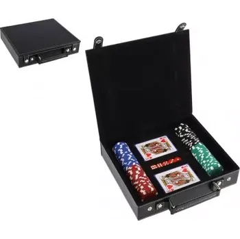 Pokerové sada Teddies Poker sada 100 ks