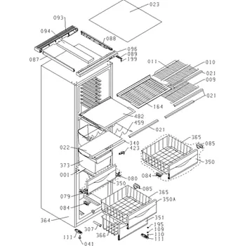 Příslušenství pro lednici Gorenje typy HZDS2626, HZDI2626 modely KE257BAA, RKI4263W zásuvka na zeleninu
