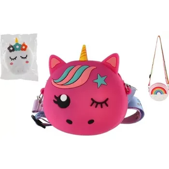 Peněženka Peněženka Kabelka dětská se šňůrkou silikon 13x15cm 3 druhy v sáčku