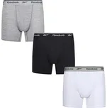 Reebok Pánské sportovní boxerky - 3 kusy RBK8261 Black-White M