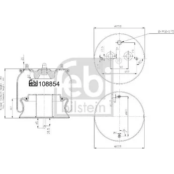 Mech, pneumatické odpružení FEBI BILSTEIN 108854