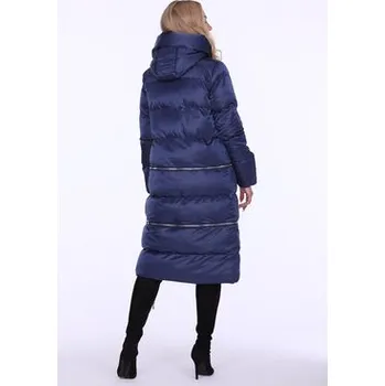 Dámský kabát Perso Zimní kabát z odpinanym dołem Tmavomodrá Regular Fit XL
