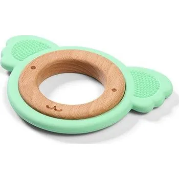 Kousátko BabyOno dřevěno-silikonové Koala