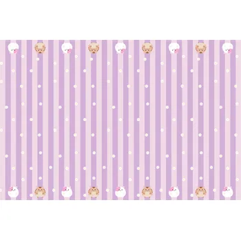 Jednorázový ubrus Papírový ubrus Gabby’s Dollhouse fialový s kočičkami 180x120 cm