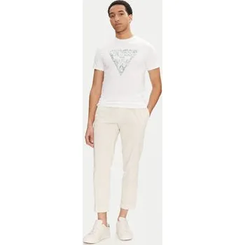 Pánské tričko Guess T-Shirt M5GI06 I3Z14 Bílá Regular Fit XS