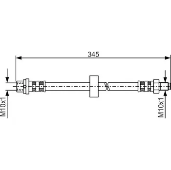 Brzdová hadice Brzdová hadice BOSCH 1 987 481 168
