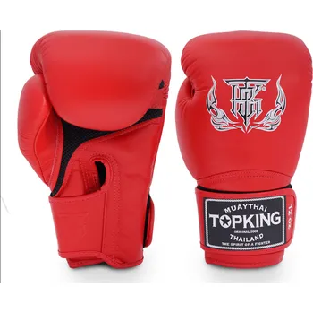 Boxerské rukavice Boxerské rukavice TOP KING Super Air Single Tone - červené - TKBGSA-333 Velikosti: 14 oz