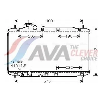 Chladič motoru Chladič, chlazení motoru AVA HD2189