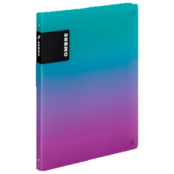 Desky A4 kroužkové OMBRE - 4 kroužek / růžová