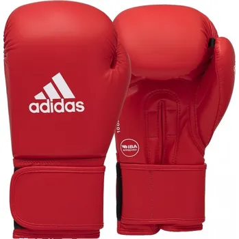 Boxerské rukavice Boxerské rukavice Adidas IBA červené - kůže - ADIIBAG1-40000 Velikosti: 12 oz