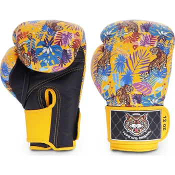 Boxerské rukavice Boxerské rukavice TOP KING Wild Tiger King TKBGWT - žluté - TKBGWT_BK_YW Velikosti: 12 oz