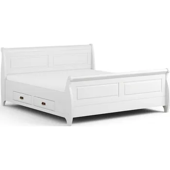 Postel Postel KANIA z finské borovice bílá šířka 140 cm