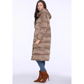 Dámský kabát Perso Zimní kabát z odpinanym dołem Béžová Regular Fit XL