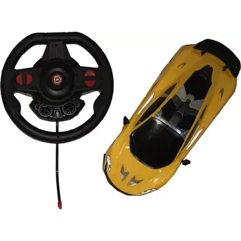 RC model auta Rc auto 1:16 s volantovým ovládáním, světly a zvuky (27 MHz, 20 km/h)
