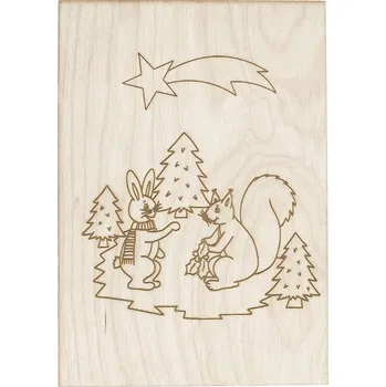 omalovánky Dědova dílna Omalovánka Zvířátka o Vánocích