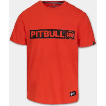 PitBull West Coast Triko Hilltop 170 - červené - PWC_NWPTHILLTOP_FRED Velikosti: M