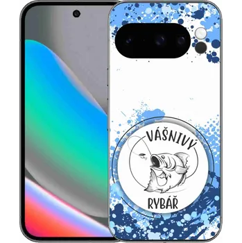 Pouzdro na mobilní telefon Gelový kryt mmCase na Google Pixel 10 Pro - vášnivý rybář bílé pozadí