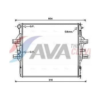 Chladič motoru Chladič, chlazení motoru AVA IV2125