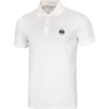 Pánské tričko PitBull West Coast Polo Triko Jersey Small Logo - bílé - PWC_POLOJSMLLLOGO_WHT Velikosti: XL