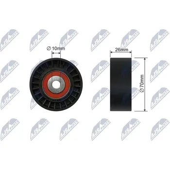 Napínací kladka, žebrovaný klínový řemen NTY RNK-FR-058