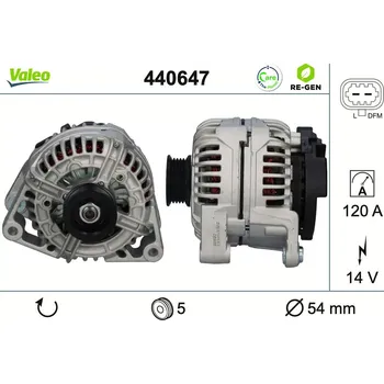 Alternátor Alternátor VALEO 440647