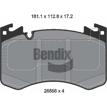 Brzdová destička Sada brzdových destiček, kotoučová brzda BENDIX Braking BPD2531