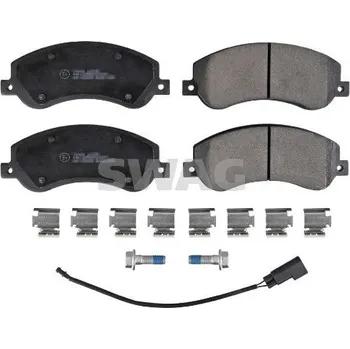Brzdová destička Sada brzdových destiček, kotoučová brzda SWAG 50 91 6637