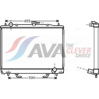 Chladič motoru Chladič, chlazení motoru AVA MT2163