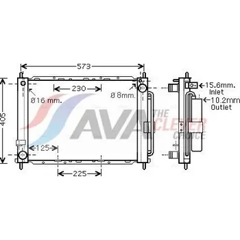 Chladič motoru chladicí jednotka AVA RTM500