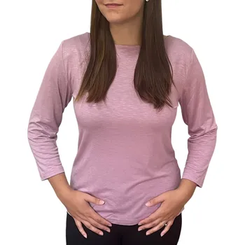 Dámská halenka Halenka UOMO & DONNA sv. fialová (lila) 3/4 rukáv (lodičkový střih) Velikosti Uomo a Donna: 42